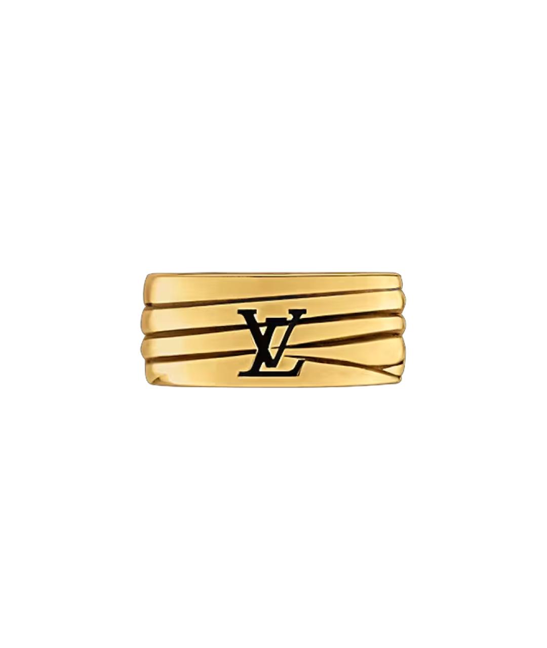 LOUIS VUITTON Золотое металлическое кольцо, фото 1