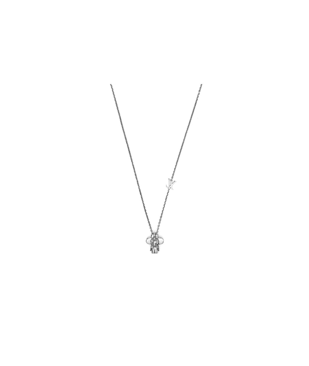 LOUIS VUITTON Серебряная металлическая подвеска, фото 2