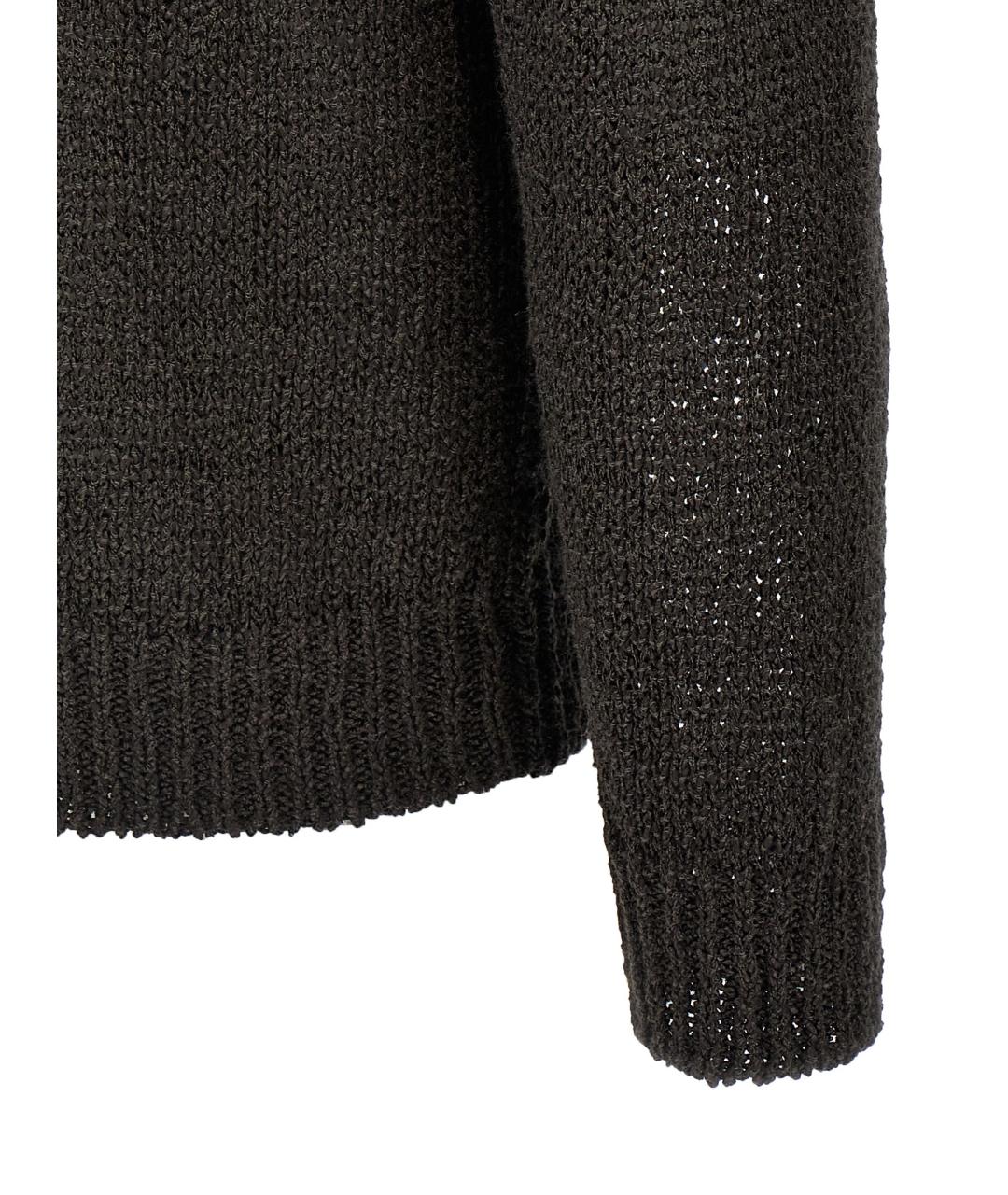 ROBERTO COLLINA Коричневый хлопковый джемпер / свитер, фото 4