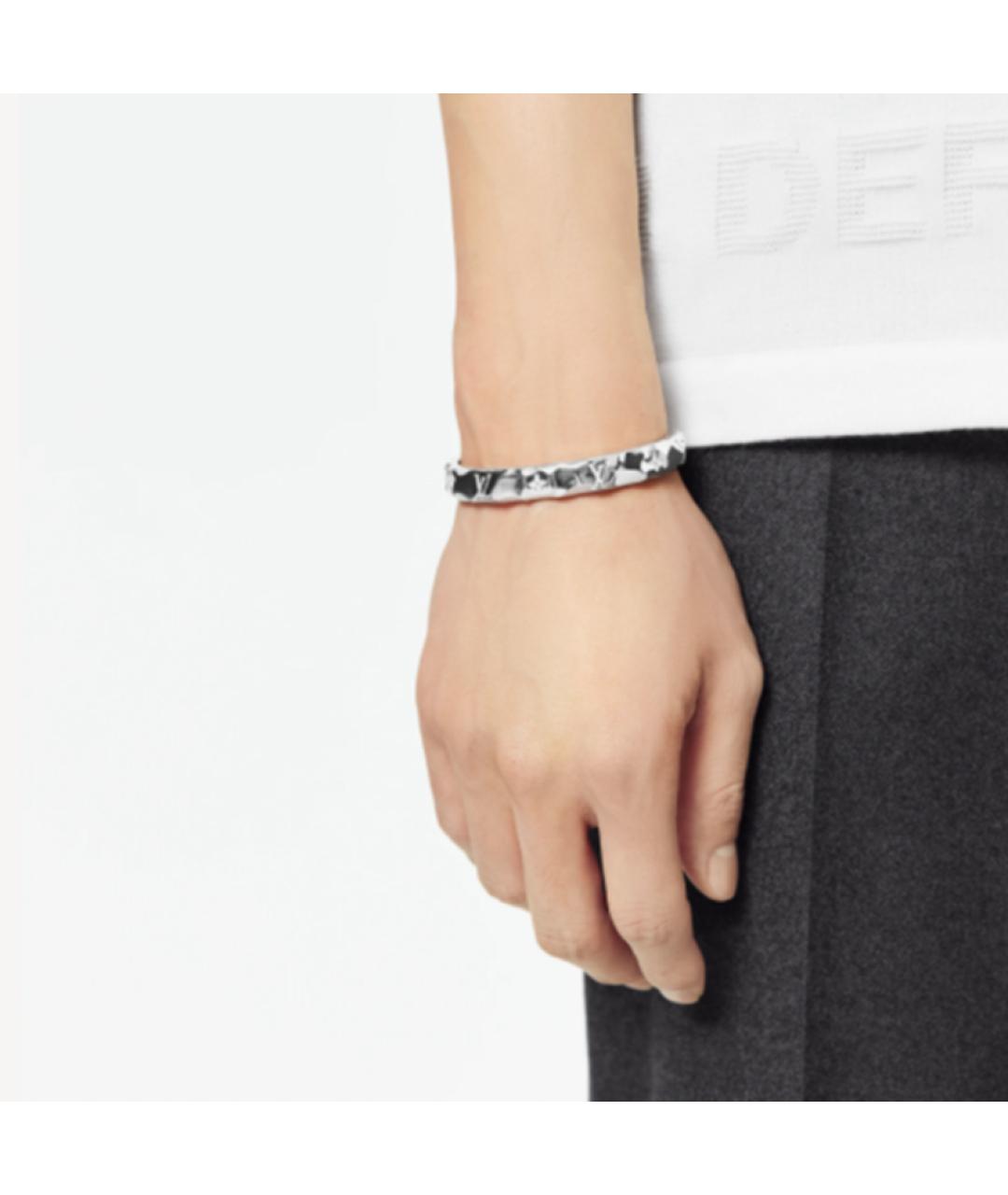 LOUIS VUITTON Серебрянный металлический браслет, фото 3
