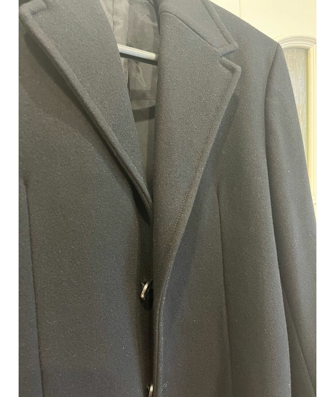 NEIL BARRETT Черное шерстяное пальто, фото 4