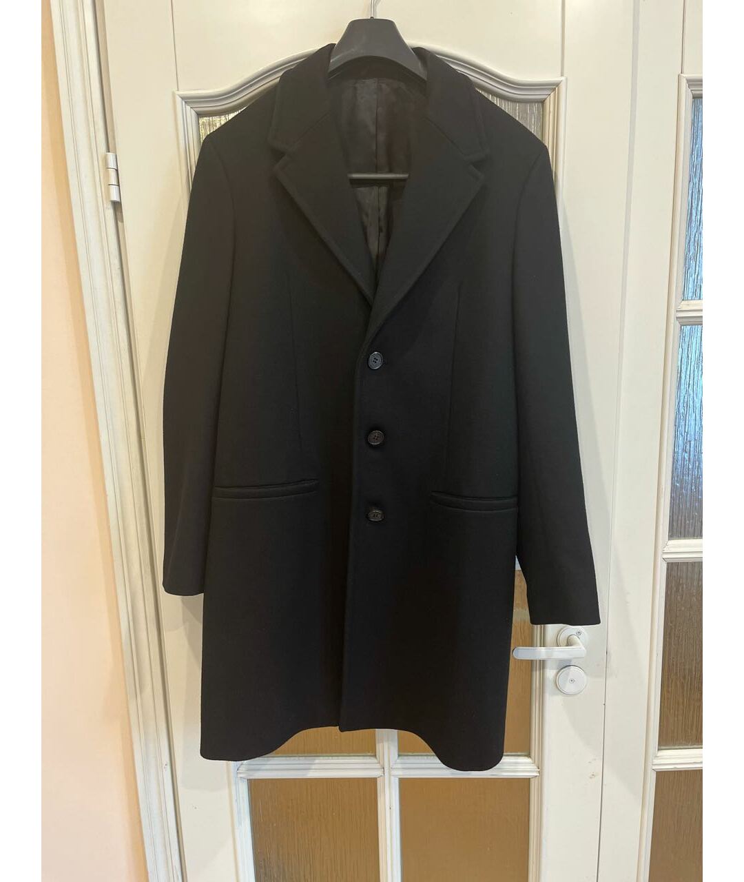 NEIL BARRETT Черное шерстяное пальто, фото 6