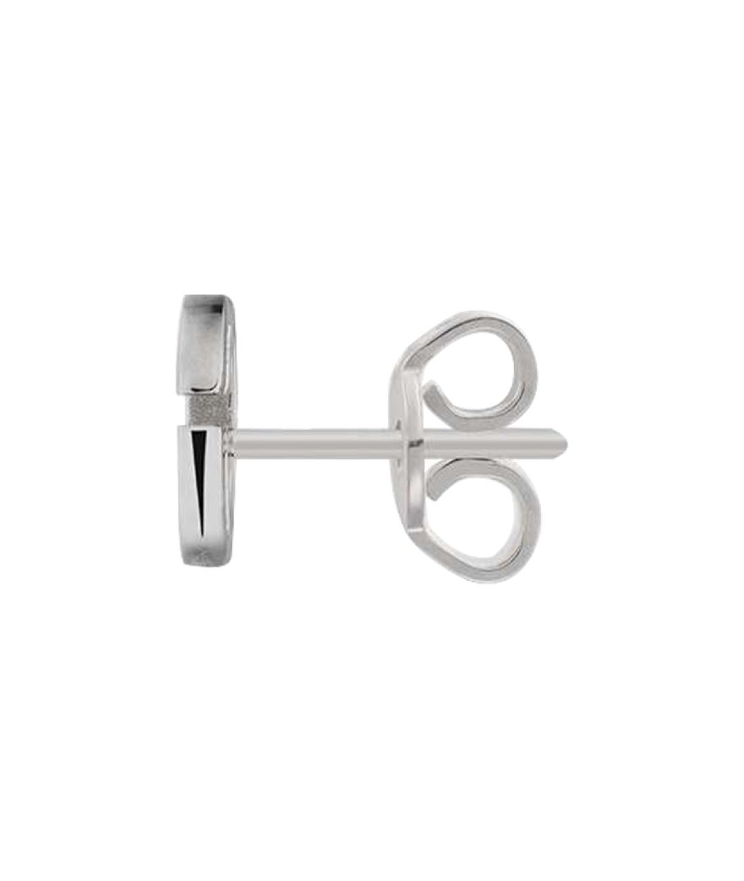 GUCCI Серебряные серьги из белого золота, фото 3