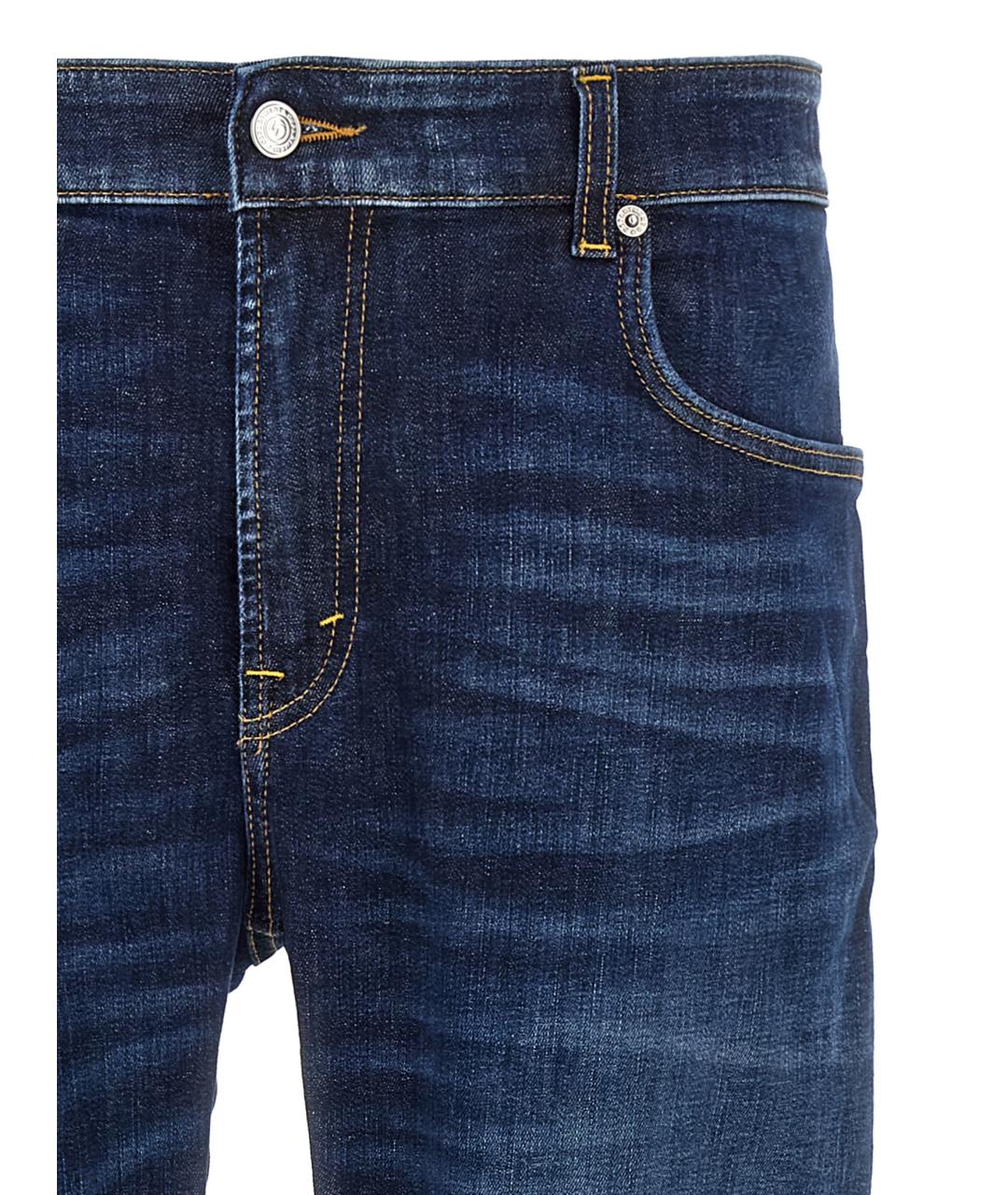 DEPARTMENT 5 Синие хлопковые прямые джинсы, фото 3