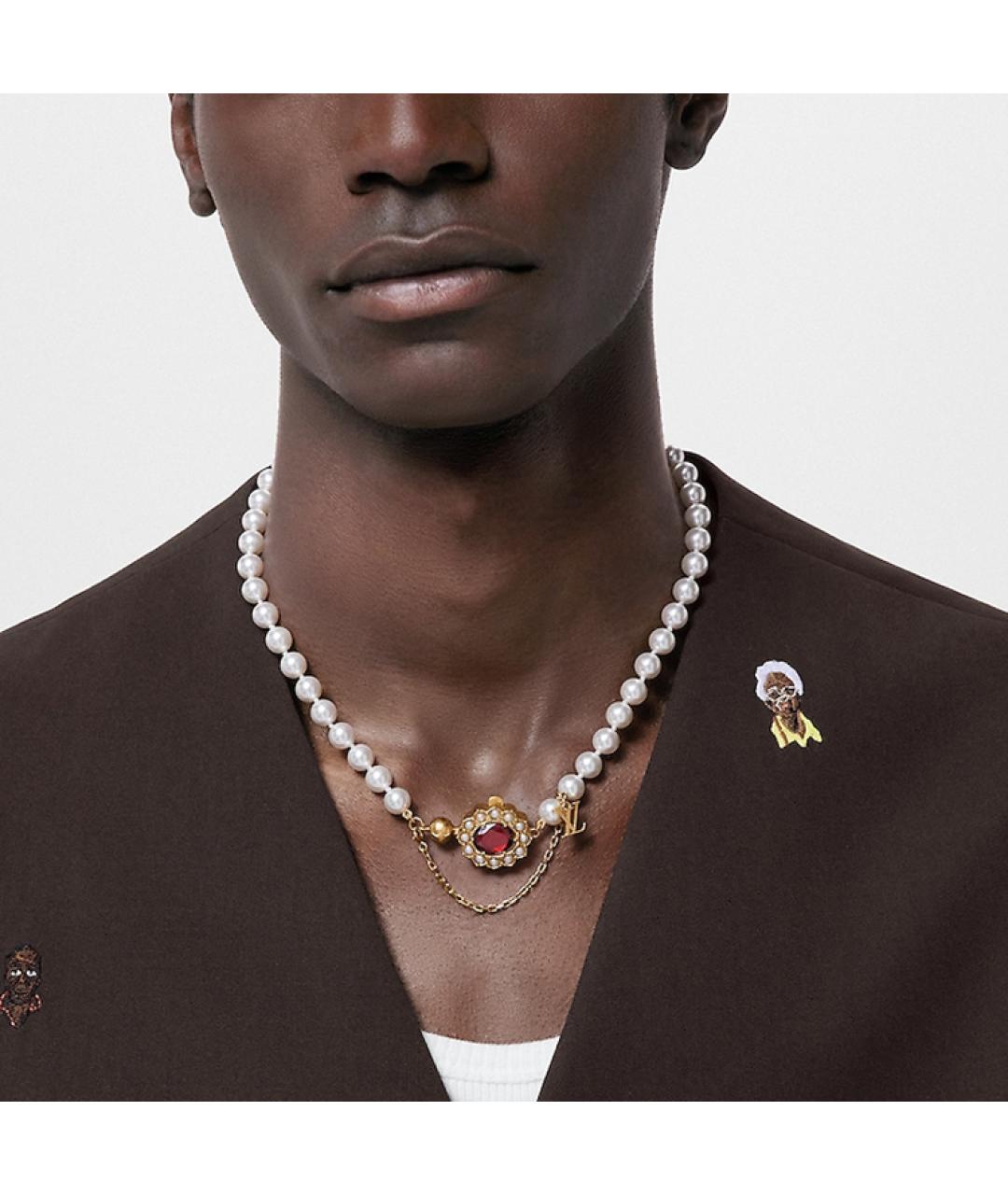 LOUIS VUITTON Белая цепочка, фото 3