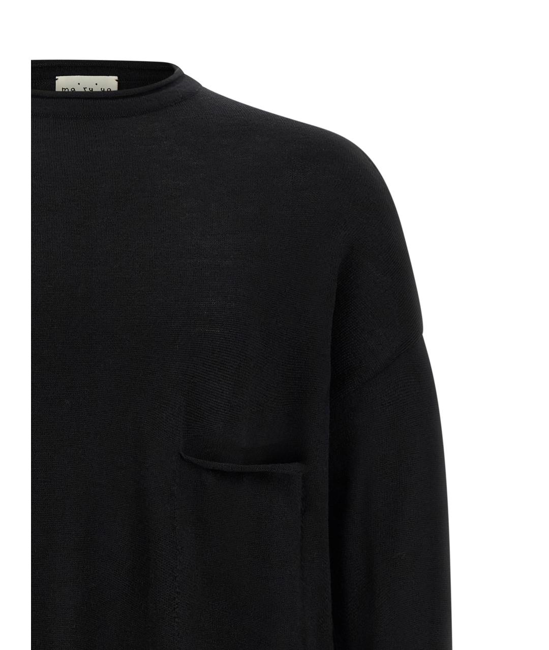 MA'RY'YA Черный шерстяной джемпер / свитер, фото 3