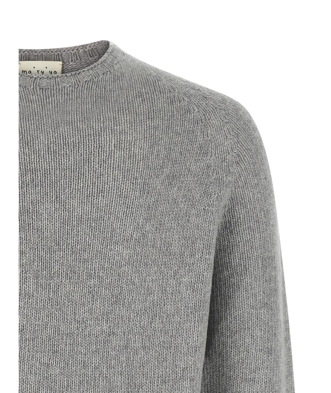 MA'RY'YA Серый шерстяной джемпер / свитер, фото 3