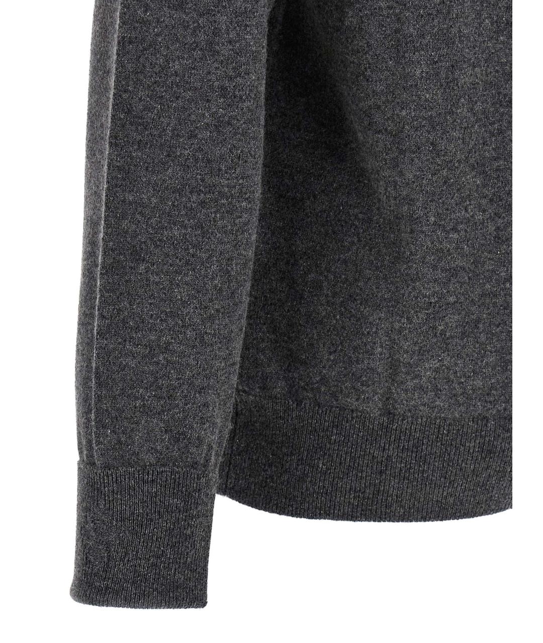 BALLANTYNE Серый кашемировый джемпер / свитер, фото 4