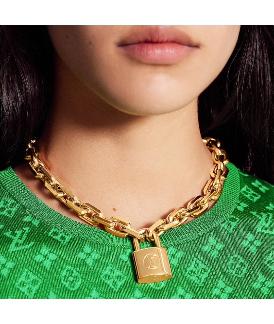 LOUIS VUITTON Золотое колье, фото 2