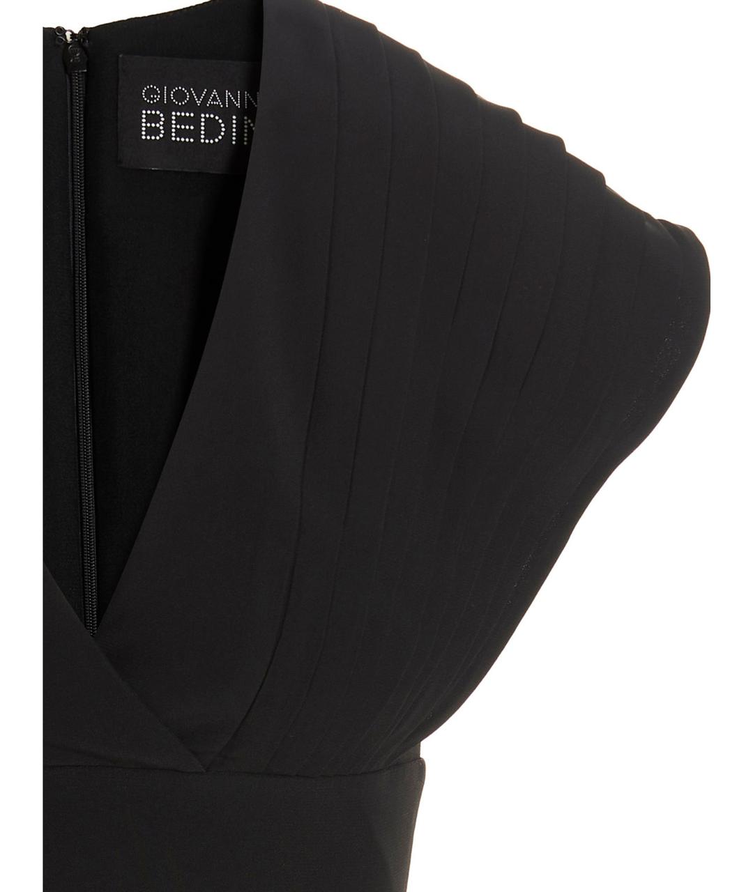 GIOVANNI BEDIN Черное вискозное платье, фото 3
