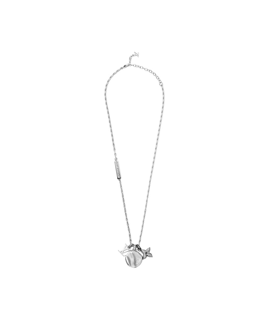 LOUIS VUITTON Серебряная металлическая цепочка/подвеска, фото 3