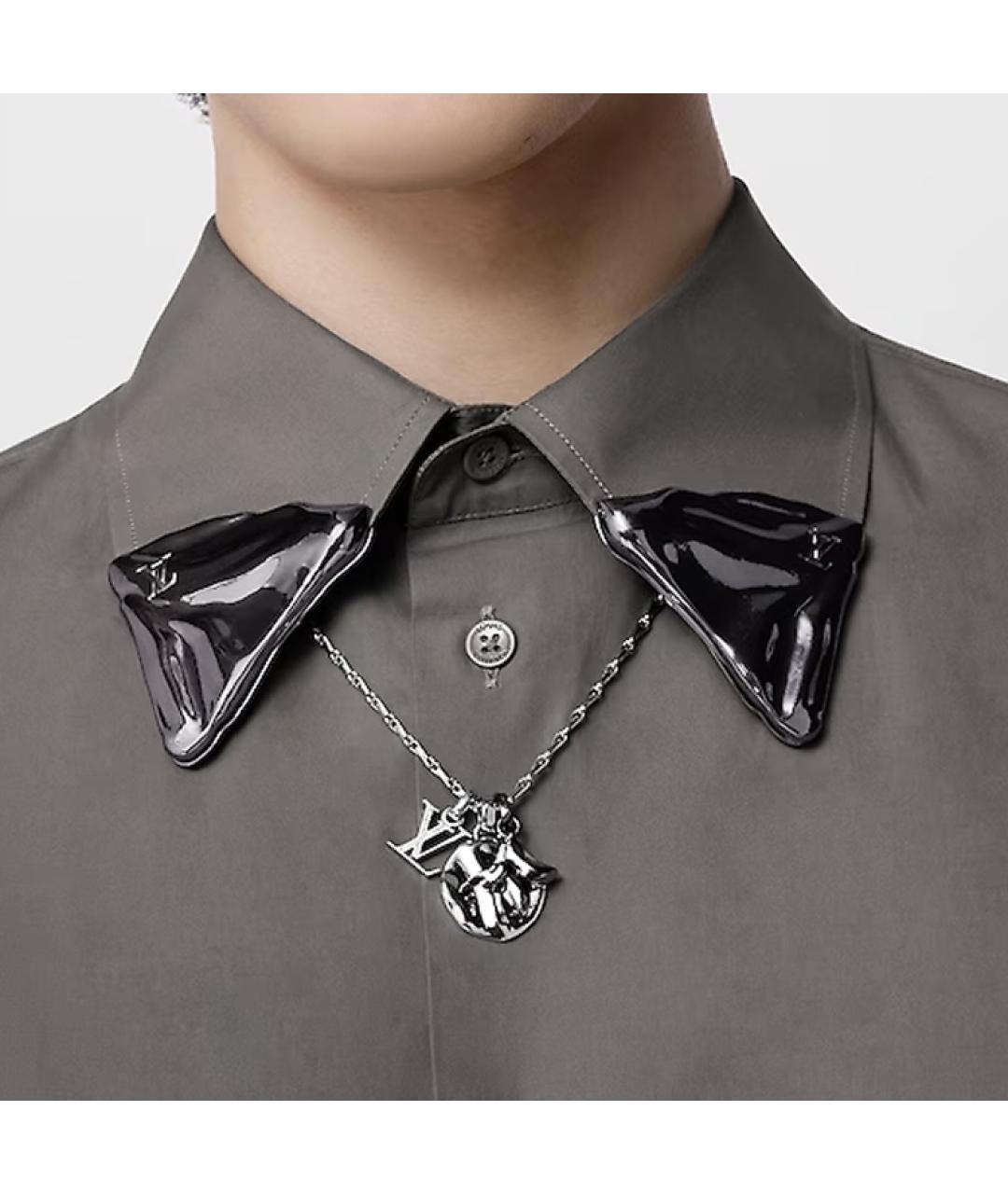 LOUIS VUITTON Серебряная металлическая цепочка/подвеска, фото 5