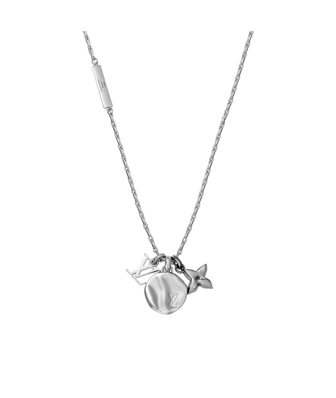 LOUIS VUITTON Серебряная металлическая цепочка/подвеска, фото 1