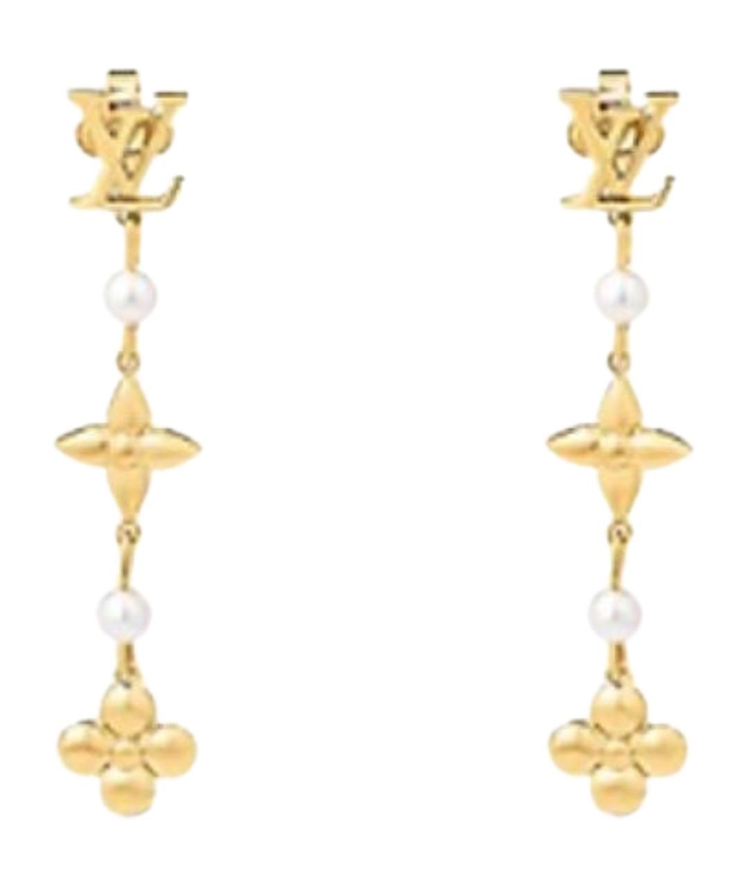 LOUIS VUITTON Золотые серьги, фото 1