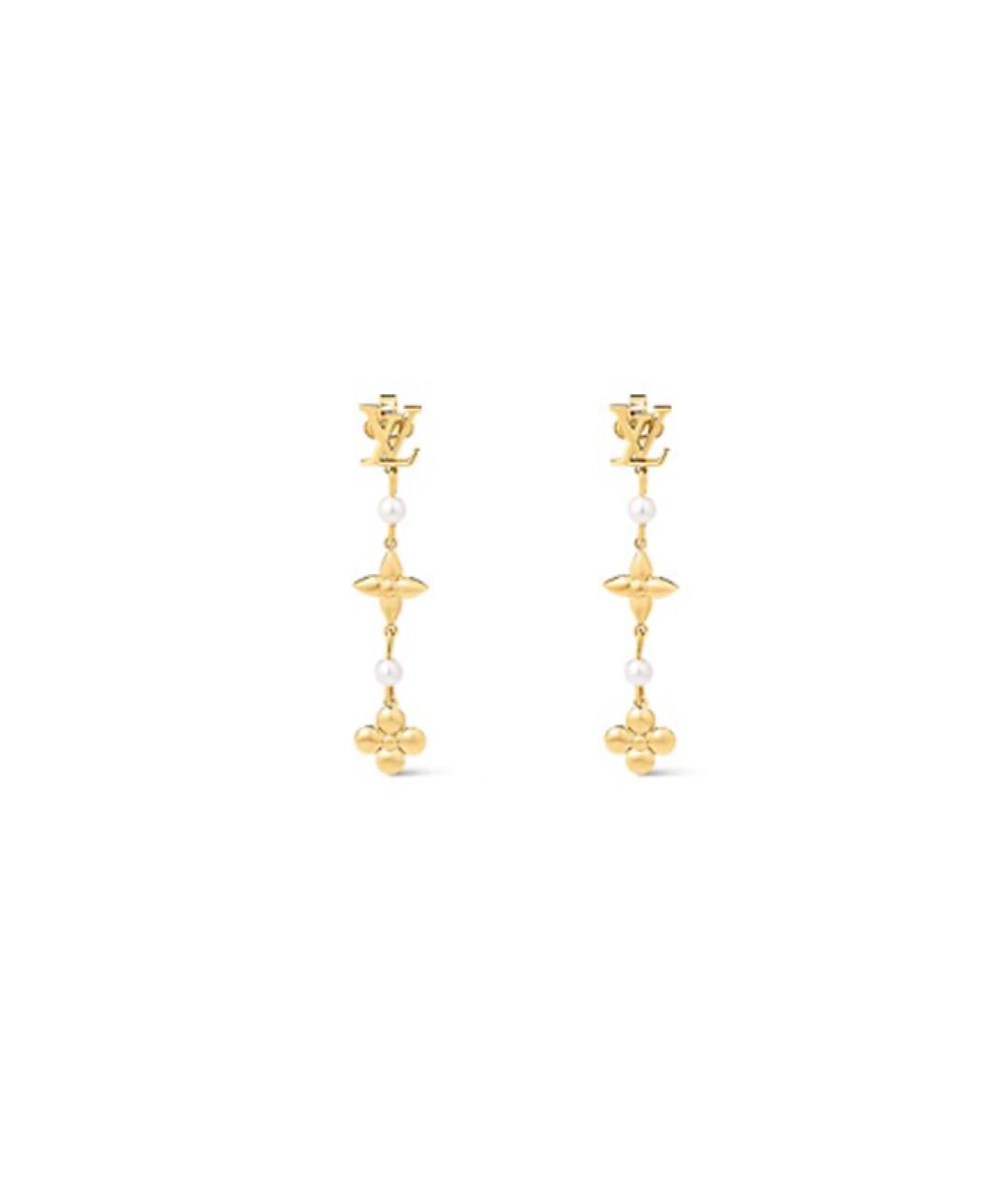 LOUIS VUITTON Золотые серьги, фото 4