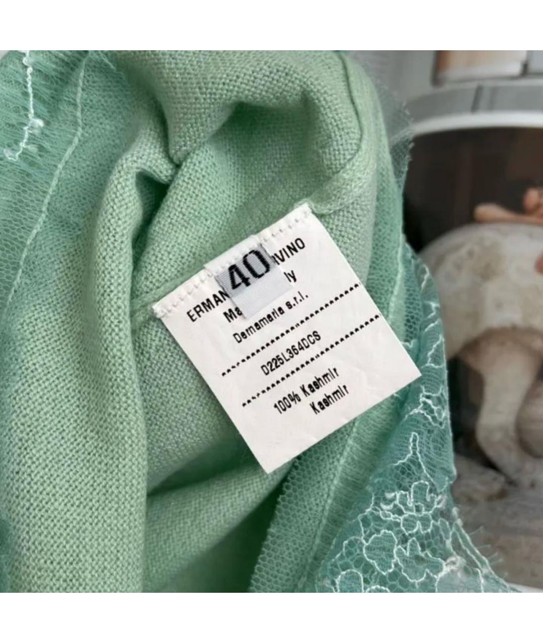 ERMANNO SCERVINO Салатовая майка, фото 4