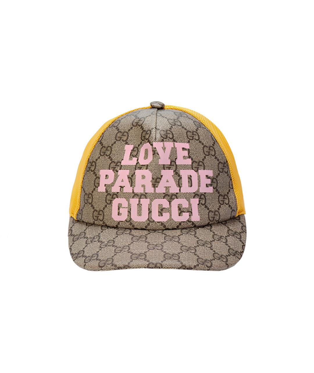 GUCCI Бежевая хлопковая кепка, фото 2