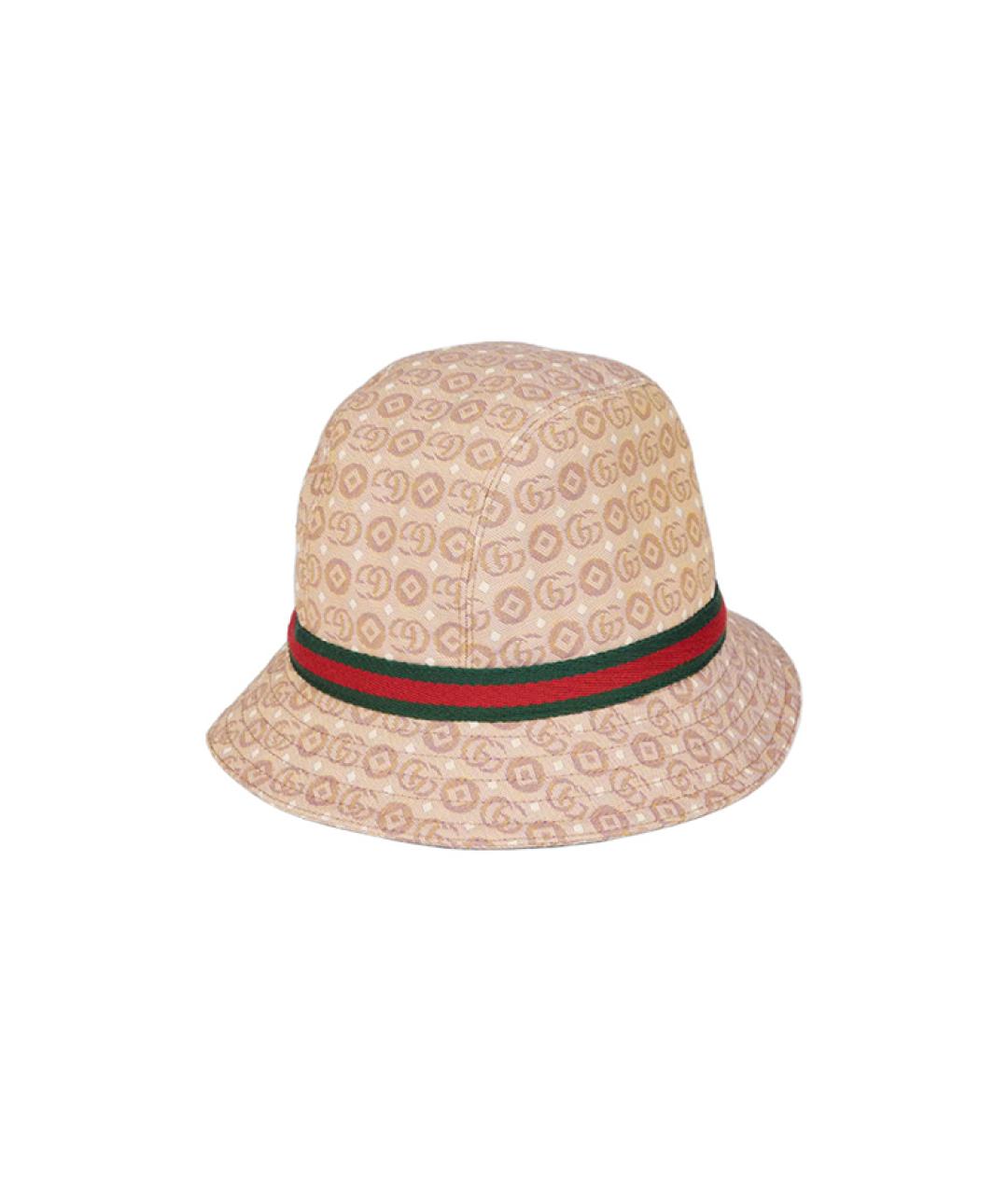 GUCCI Бежевая хлопковая панама, фото 3