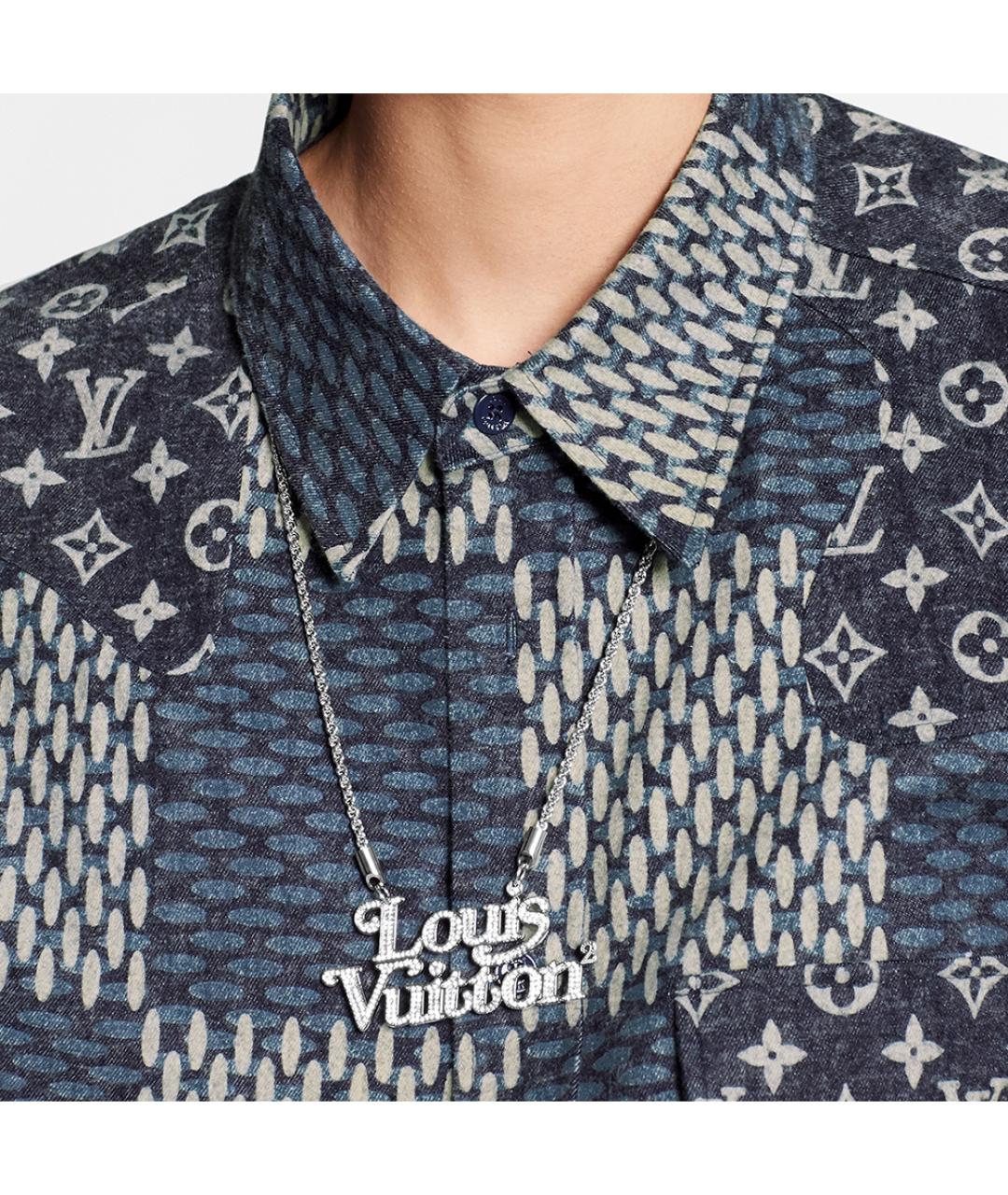 LOUIS VUITTON Серебряная металлическая подвеска, фото 5