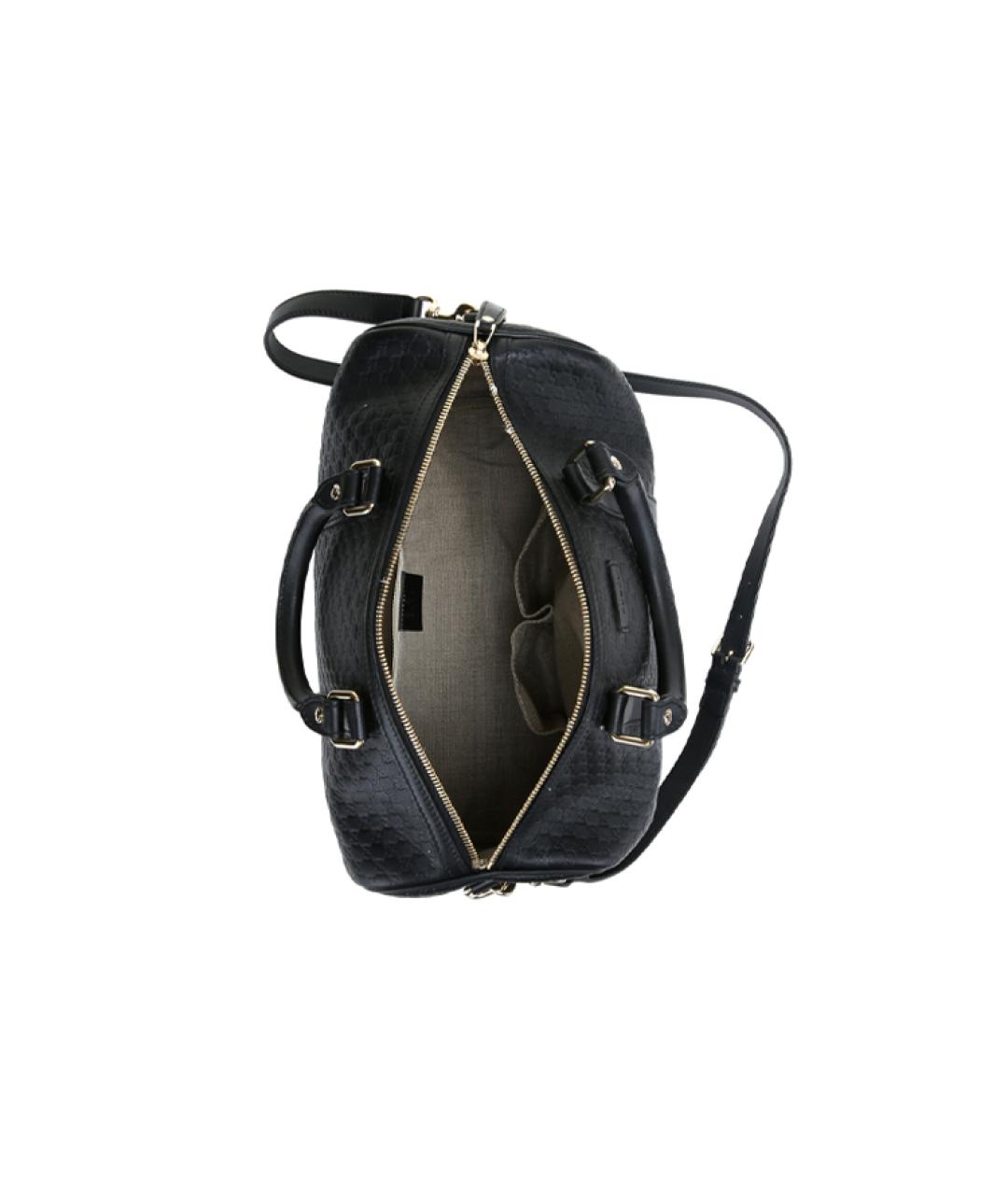 GUCCI Черная кожаная дорожная/спортивная сумка, фото 7