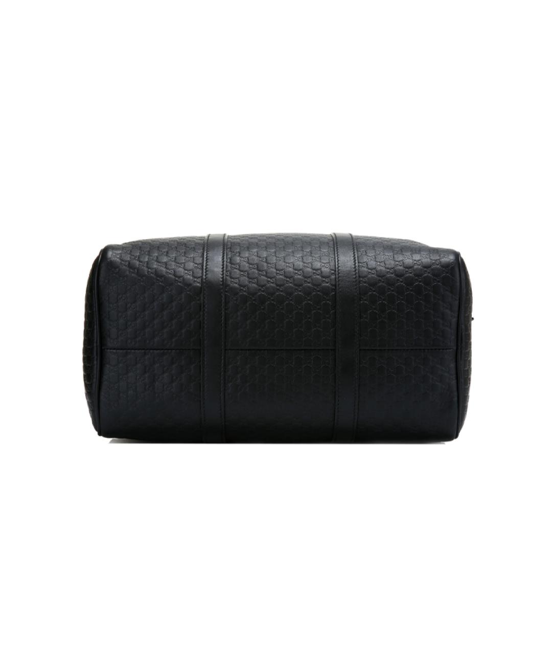 GUCCI Черная кожаная дорожная/спортивная сумка, фото 6