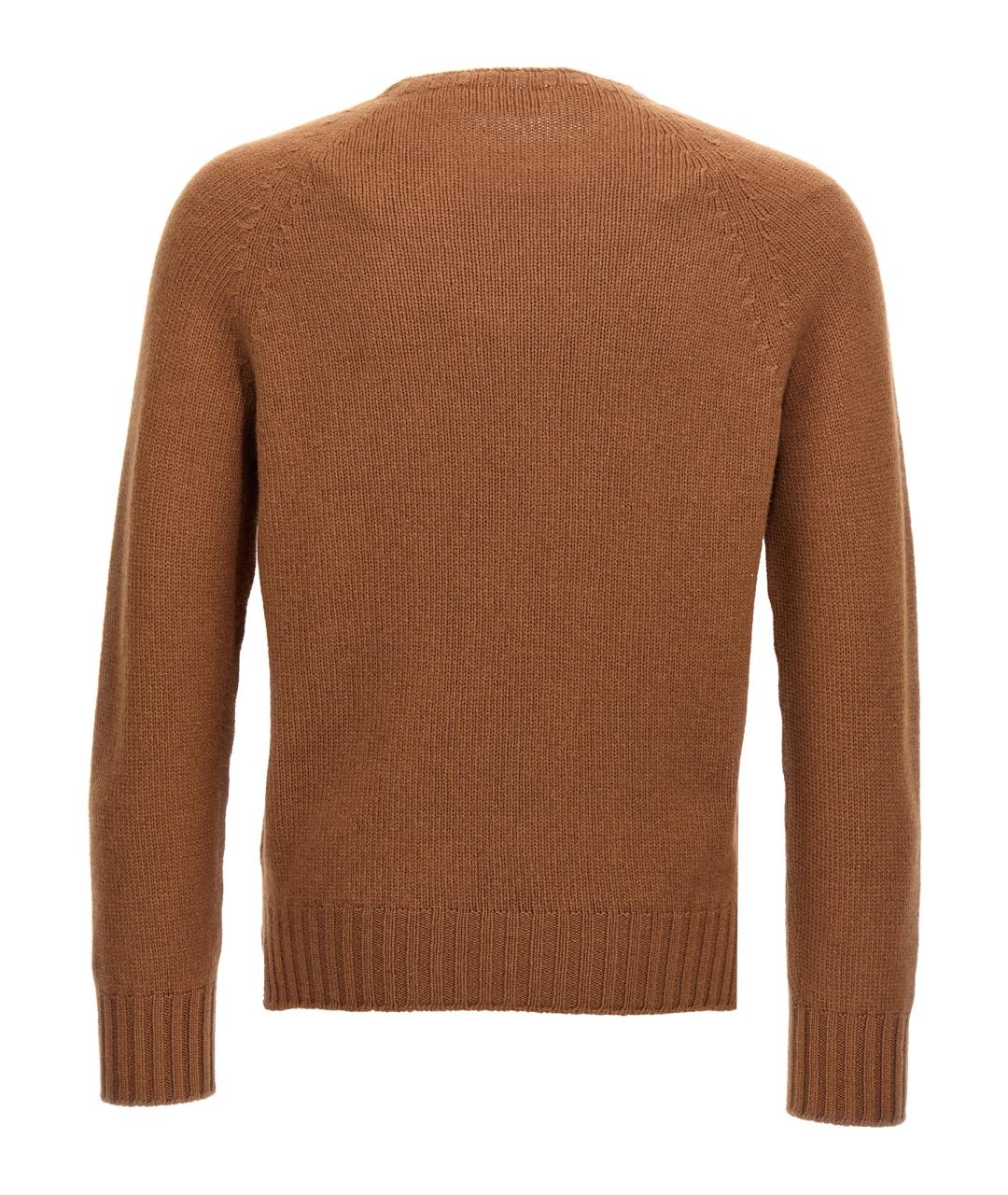 MA'RY'YA Коричневый шерстяной джемпер / свитер, фото 2