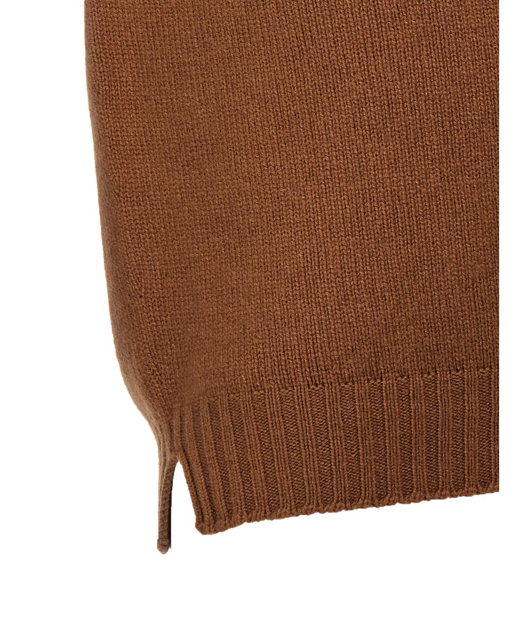 MA'RY'YA Коричневый шерстяной джемпер / свитер, фото 4