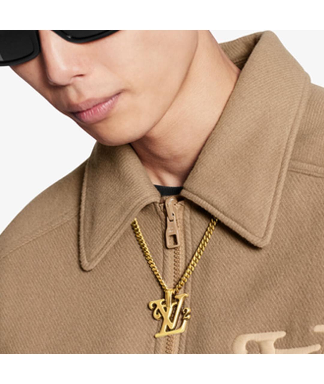 LOUIS VUITTON Золотая металлическая цепочка/подвеска, фото 4