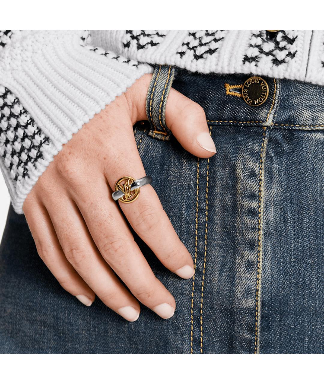 LOUIS VUITTON Серебряное металлическое кольцо, фото 3