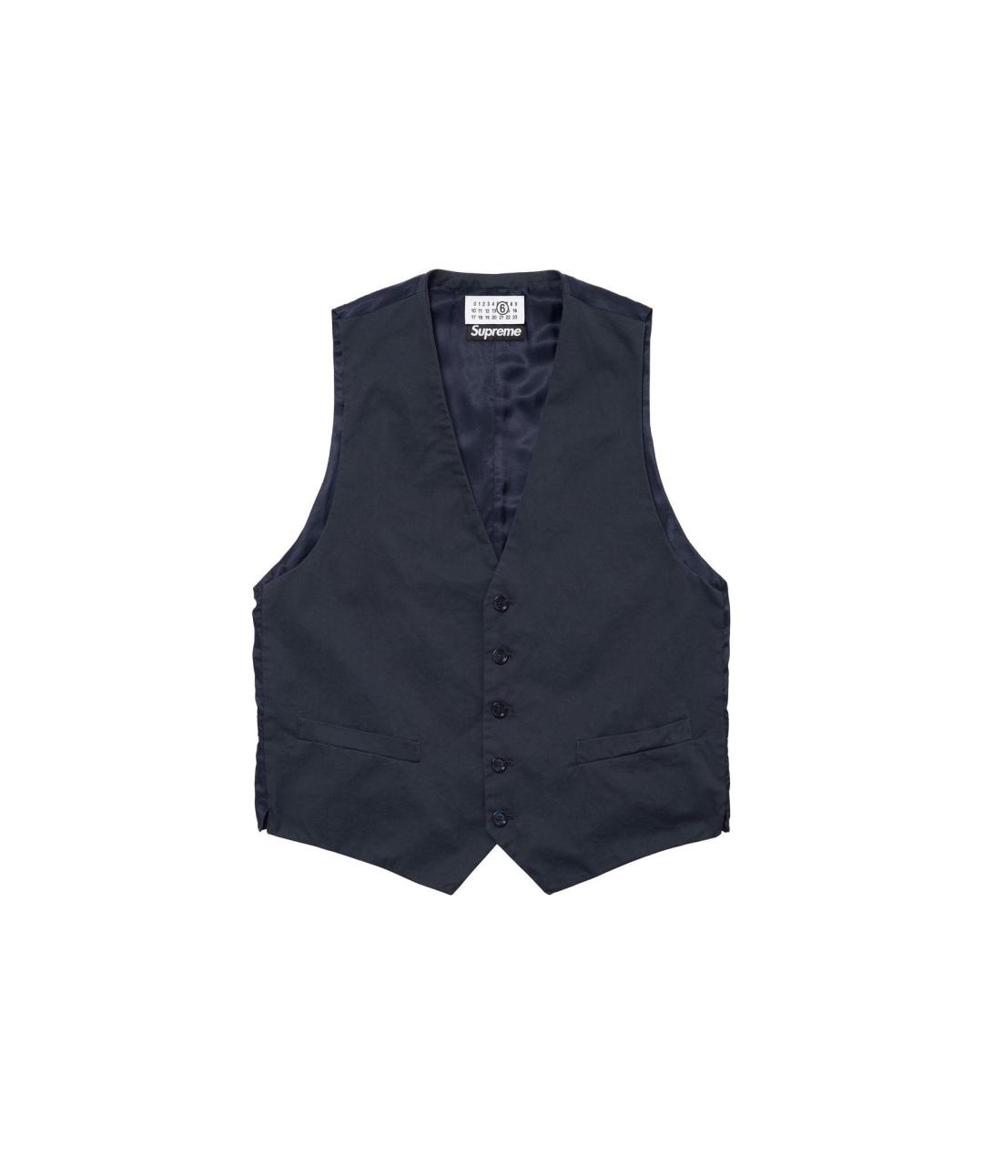 SUPREME Синий жилет, фото 4