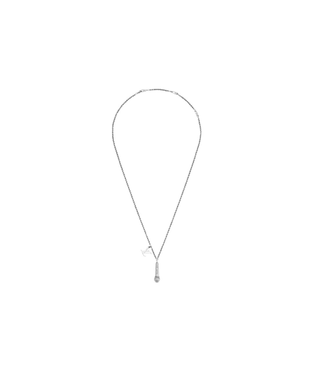 LOUIS VUITTON Серебряная металлическая цепочка/подвеска, фото 3