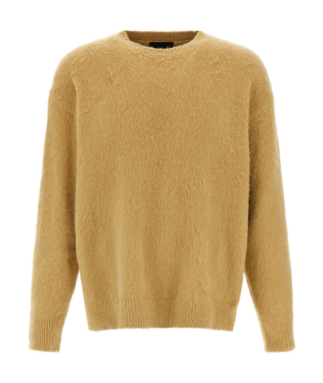 ROBERTO COLLINA Бежевый хлопковый джемпер / свитер, фото 1