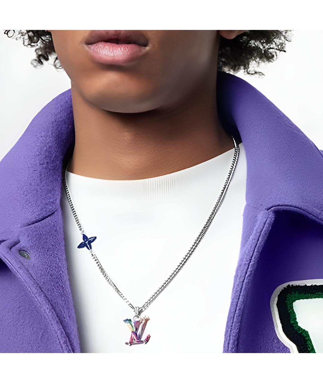 LOUIS VUITTON Серебряная металлическая подвеска, фото 5