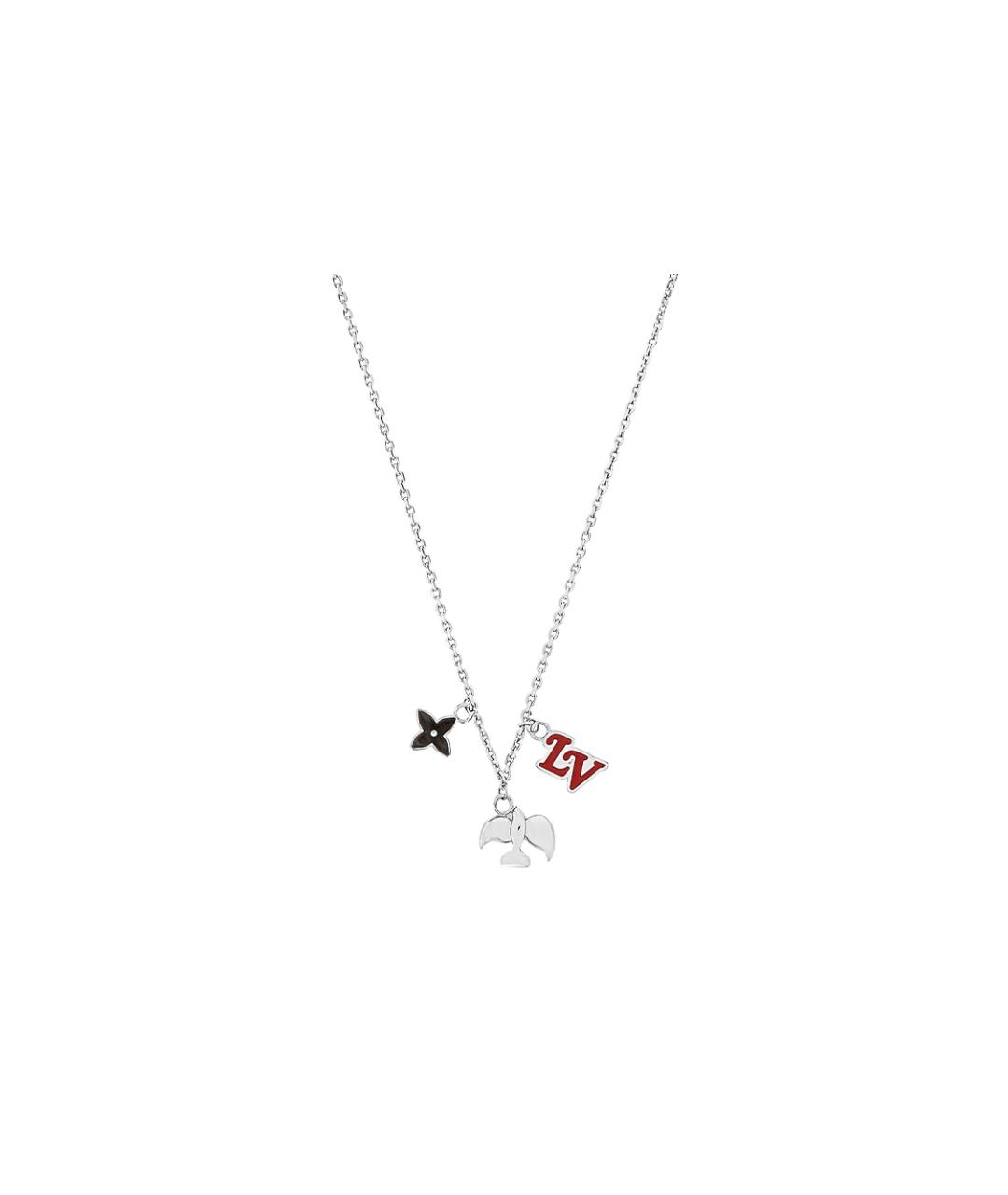 LOUIS VUITTON Серебряная металлическая цепочка/подвеска, фото 1
