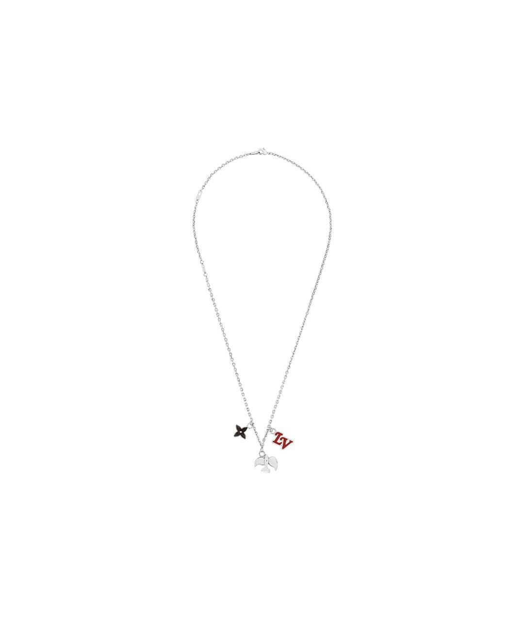 LOUIS VUITTON Серебряная металлическая цепочка/подвеска, фото 2