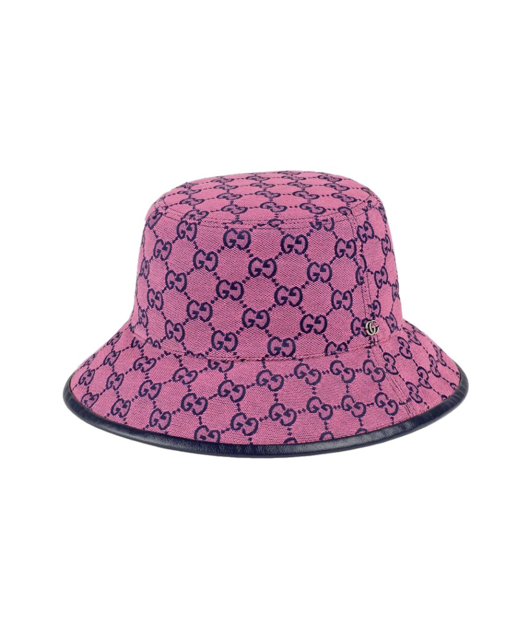 GUCCI Розовая хлопковая панама, фото 1