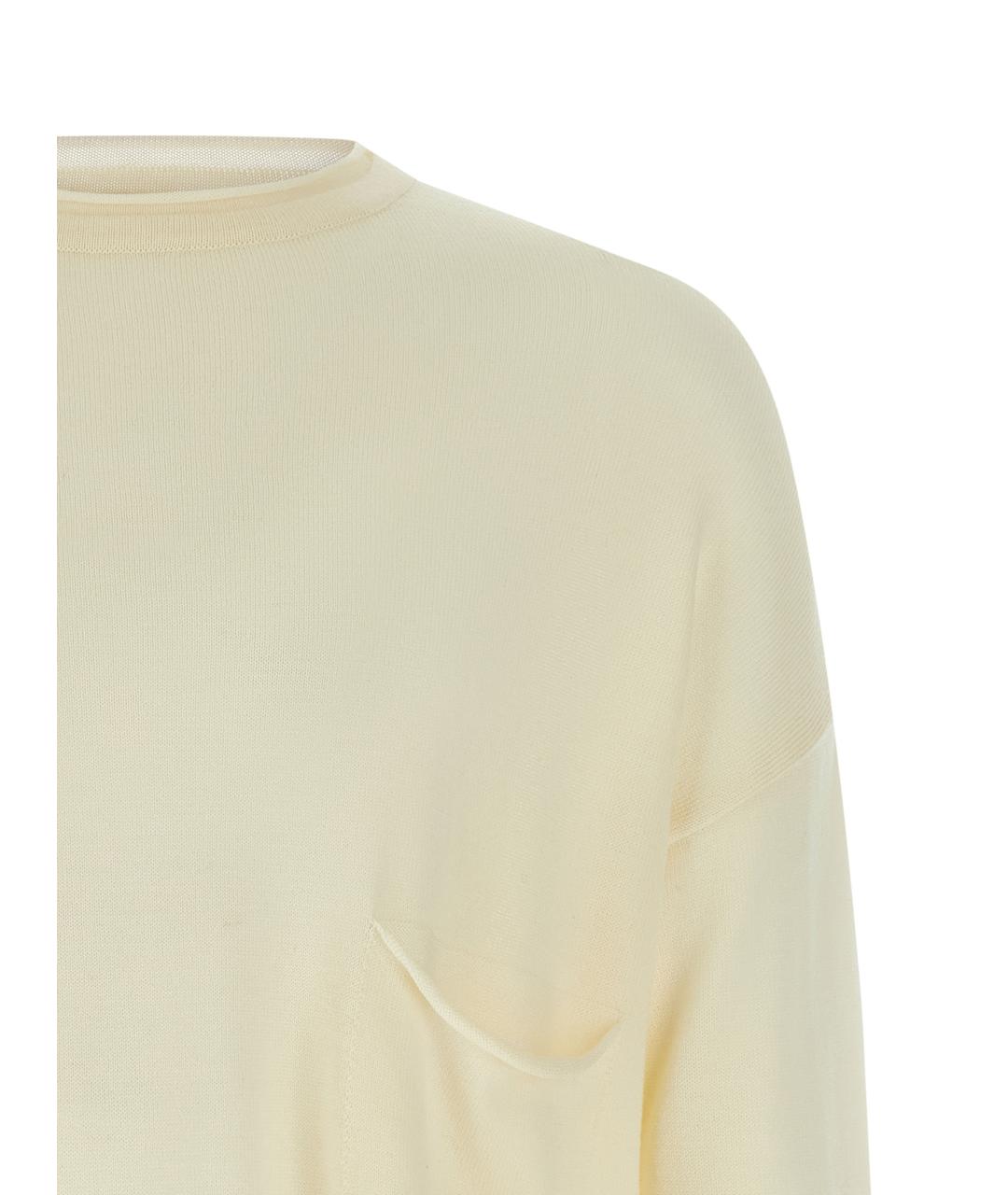 MA'RY'YA Бежевый шерстяной джемпер / свитер, фото 3