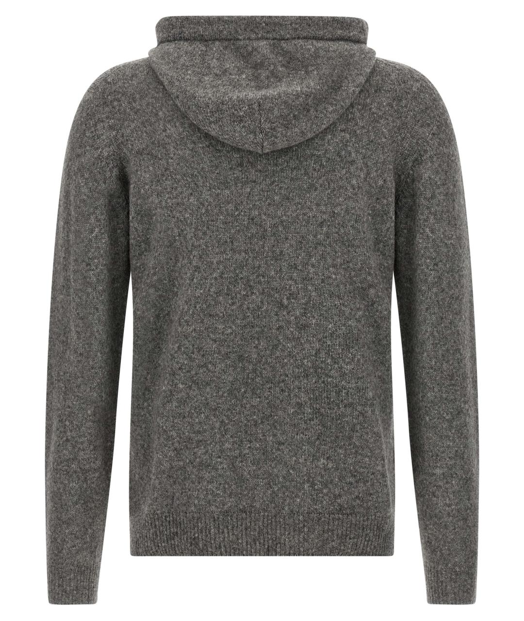 ROBERTO COLLINA Серый шерстяной джемпер / свитер, фото 2