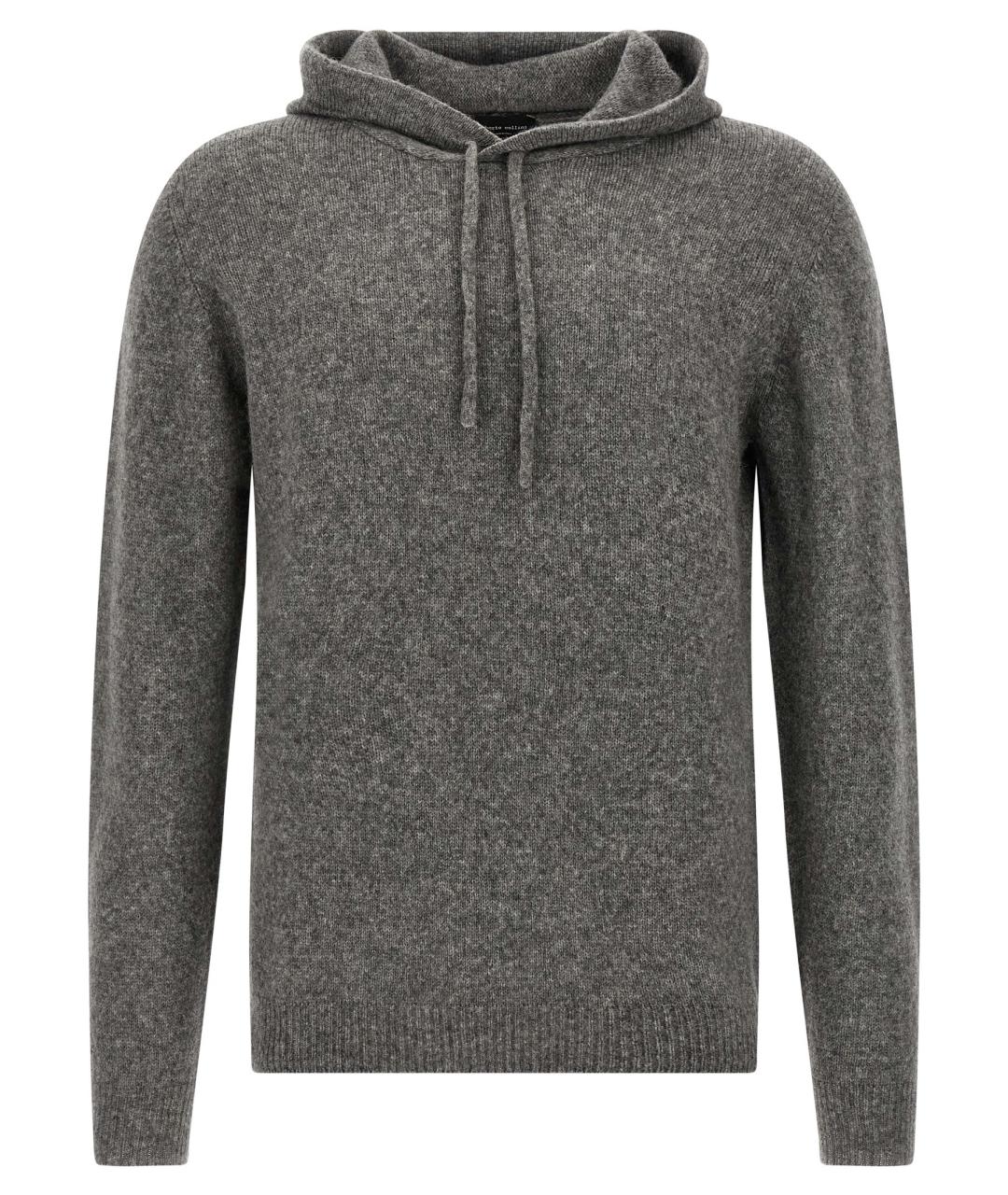 ROBERTO COLLINA Серый шерстяной джемпер / свитер, фото 1