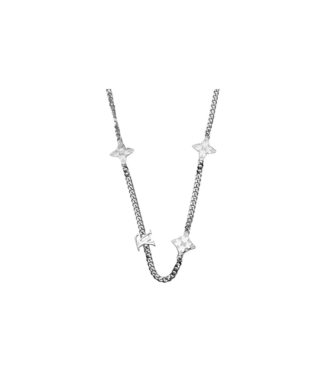 LOUIS VUITTON Серебряное металлическое колье, фото 2