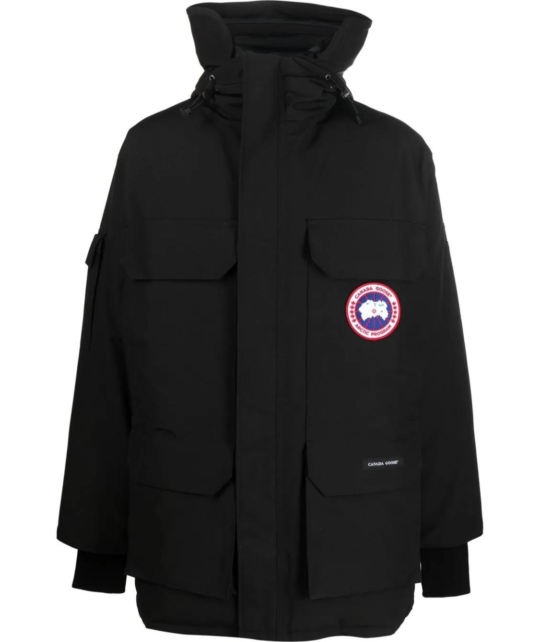CANADA GOOSE Черная полиэстеровая парка, фото 1
