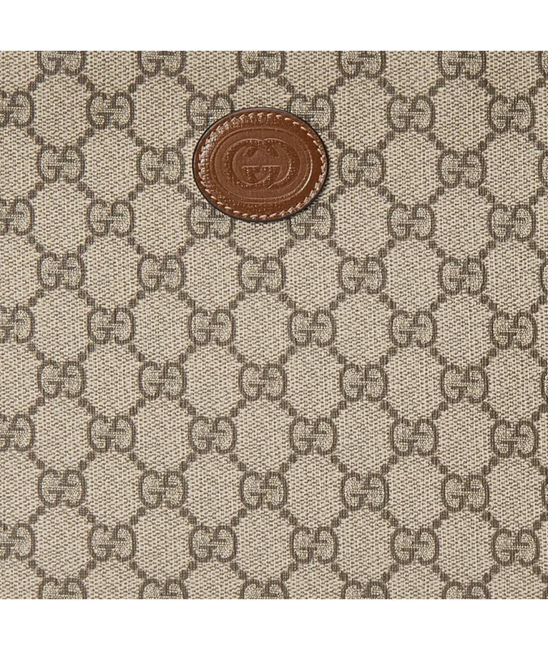GUCCI Бежевая тканевая папка для документов, фото 8