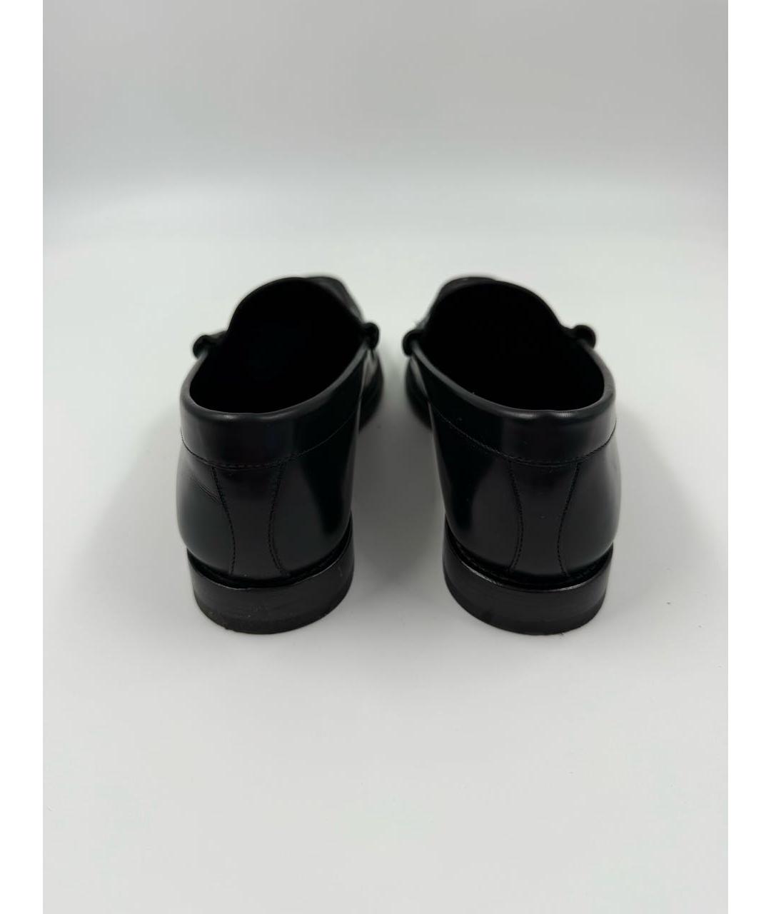 CELINE Черные кожаные мокасины, фото 4