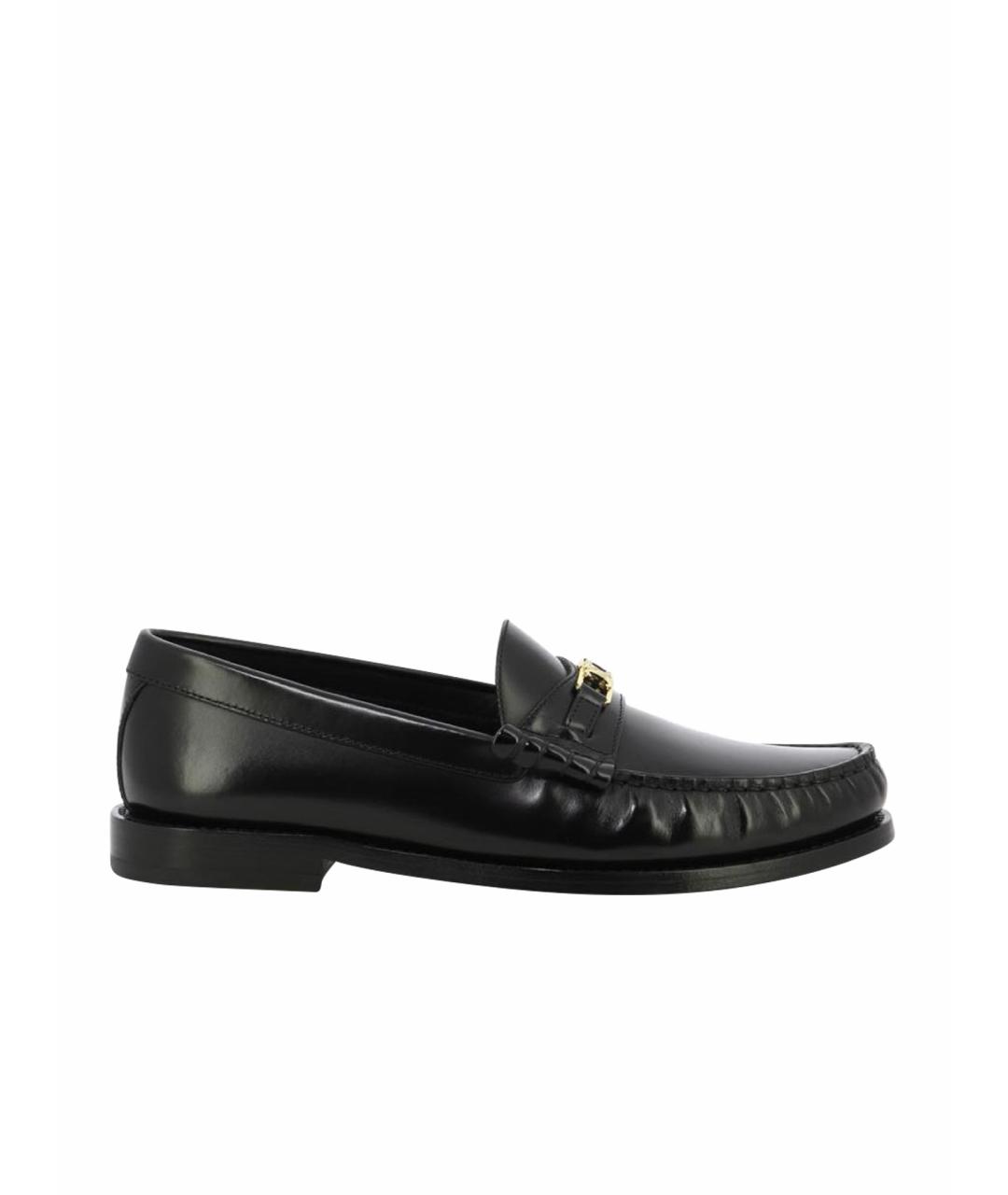 CELINE Черные кожаные мокасины, фото 1