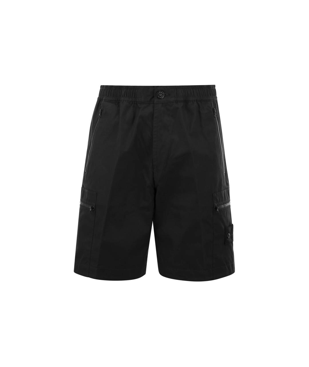 STONE ISLAND Черные шорты, фото 6