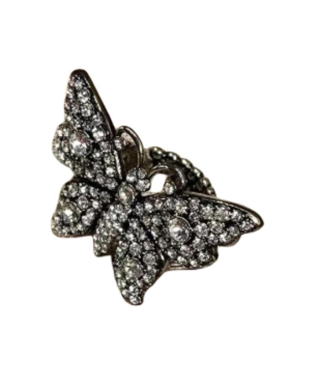 GUCCI Серебряное металлическое кольцо, фото 2