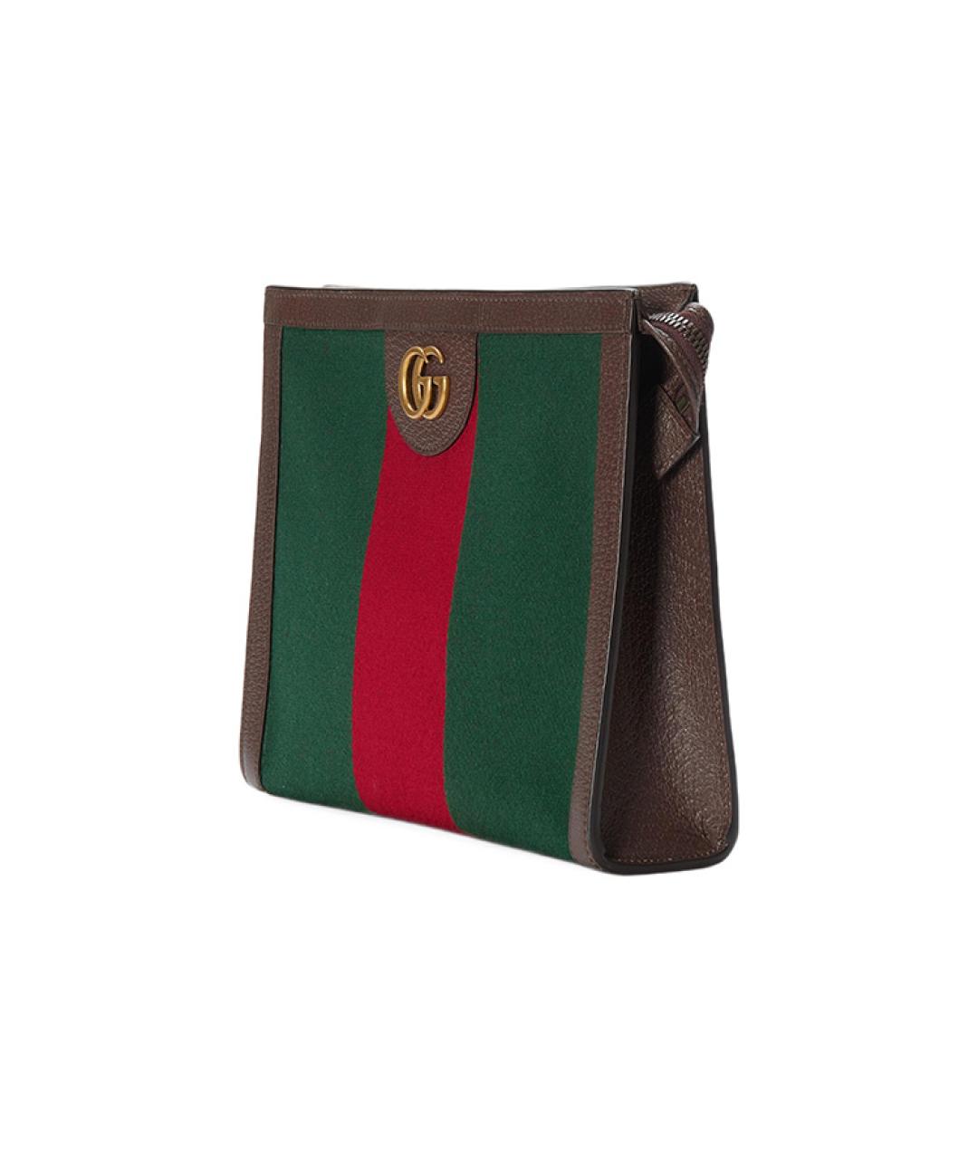 GUCCI Зеленая тканевая папка для документов, фото 3