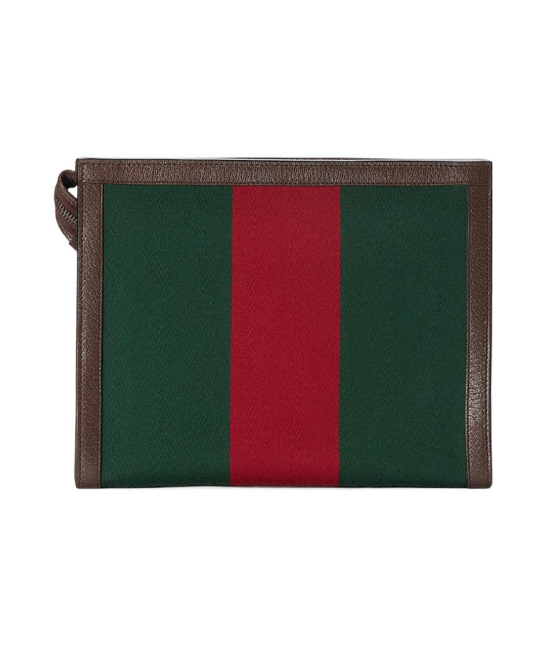 GUCCI Зеленая тканевая папка для документов, фото 5