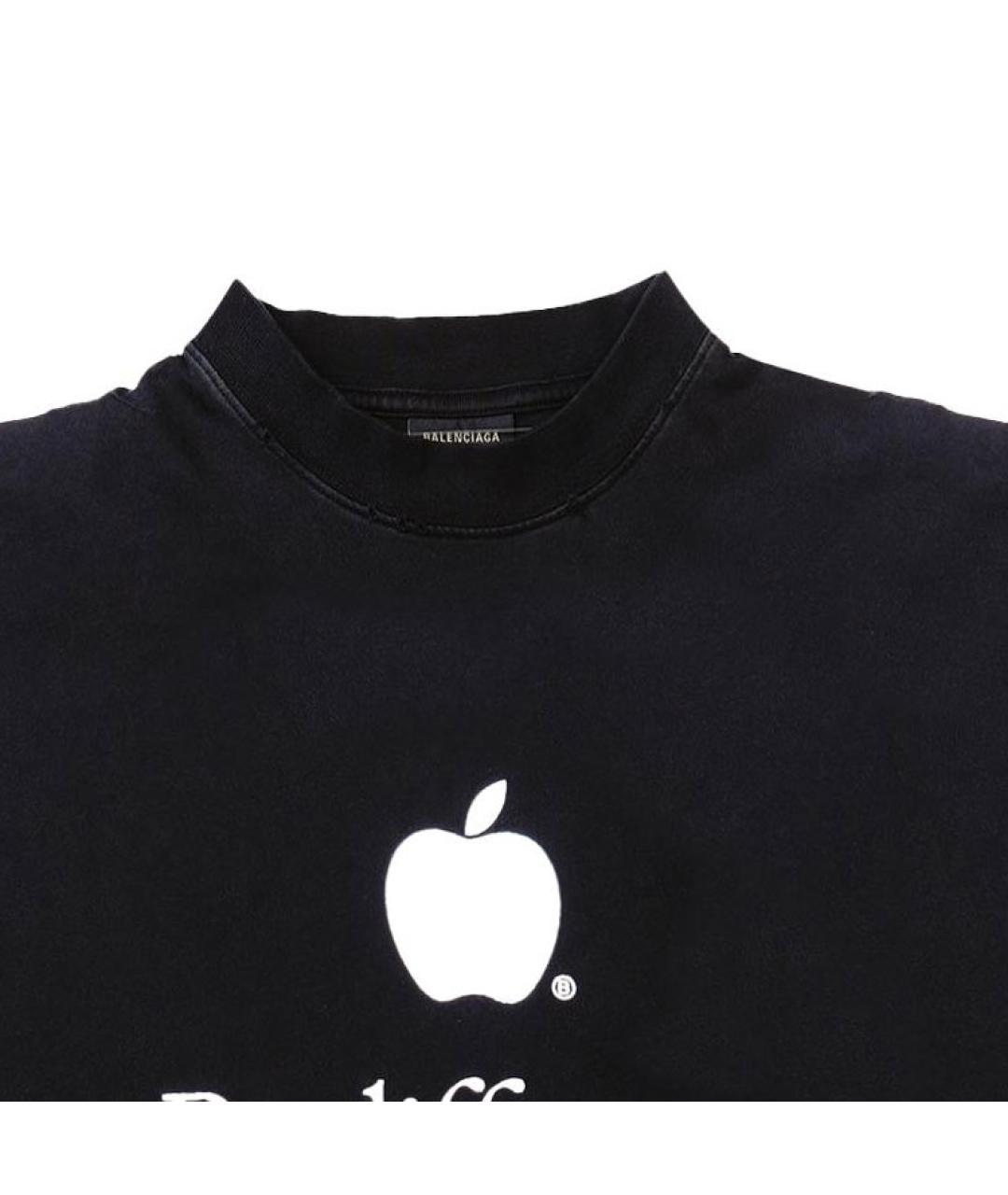 BALENCIAGA Черная футболка, фото 4