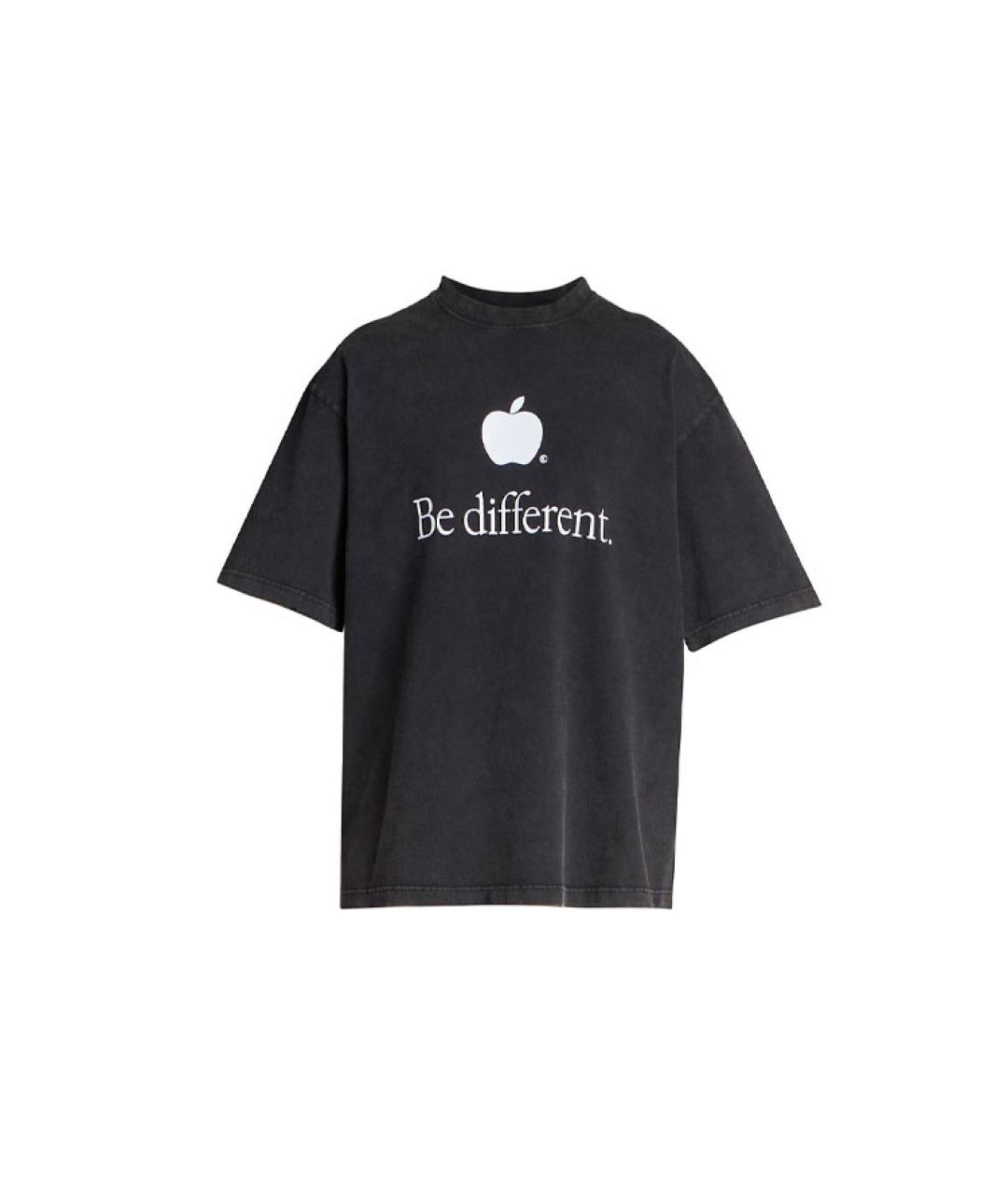 BALENCIAGA Черная футболка, фото 3